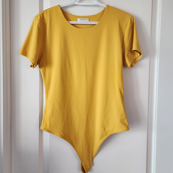 Aritzia Tops - Babaton Contour Crew Short Sleeve Bodysuit